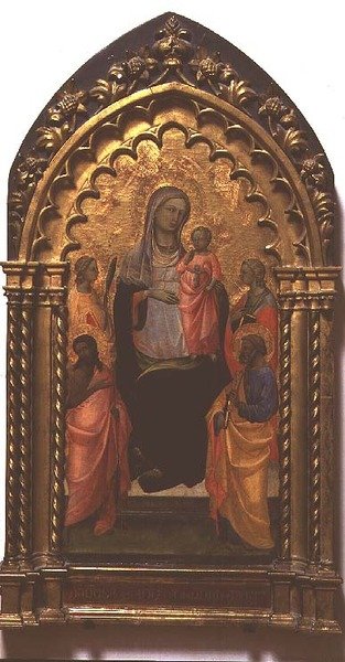 Madonna e Child with Saints (tempera no painel) de (c.1370 1425) Lorenzo Monaco