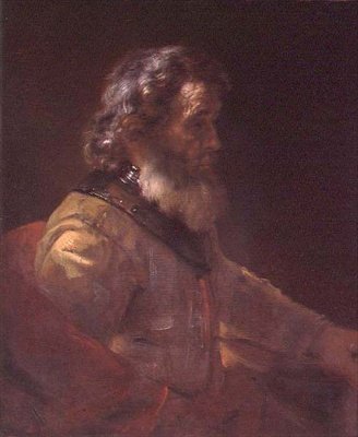 Um Velho Guerreiro (óleo sobre tela) de (follower of) Rembrandt Harmensz. van Rijn