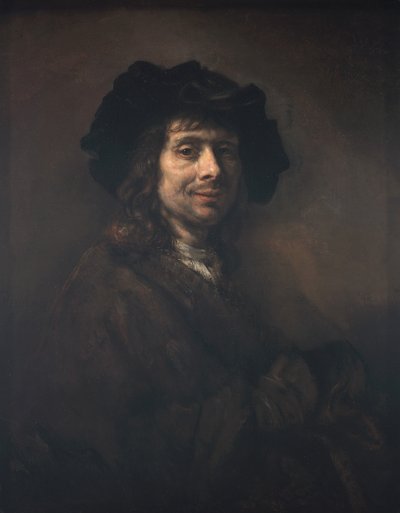Retrato de um jovem (talvez um artista) 1661-62 (óleo sobre tela) de (studio of) Rembrandt Harmensz. van Rijn