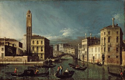 Canal Scene, Veneza de Giovanni Antonio Canal