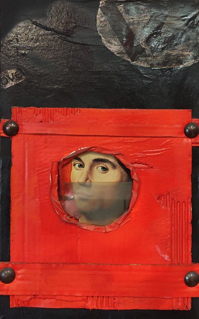 G. C. Riccardi, Breve corsa, 1986, Gemischte Technik, 60x80, Itália. de Gian Carlo Riccardi