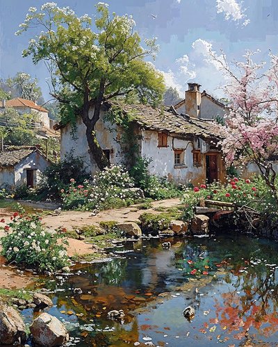 Casa antiga num local tranquilo no campo, perto da natureza e de um riacho de F. Abderrahim