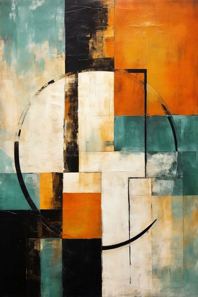 Mathematical Knowledge An Abstract Perspective, impressão vertical em tela por encomenda de F. Abderrahim