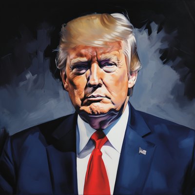 Acrílico Donald Trump Política Pinturas de arte para venda, decoração de parede impressões de F. Abderrahim