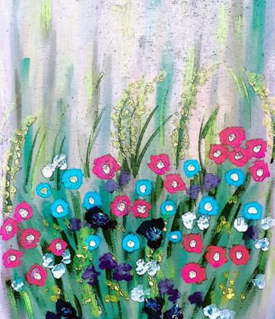 Flores coloridas de Nomi Morina