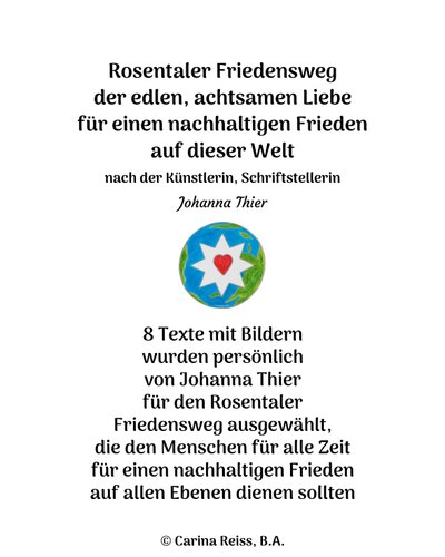Trilho da Paz de Rosental de Johanna Thier