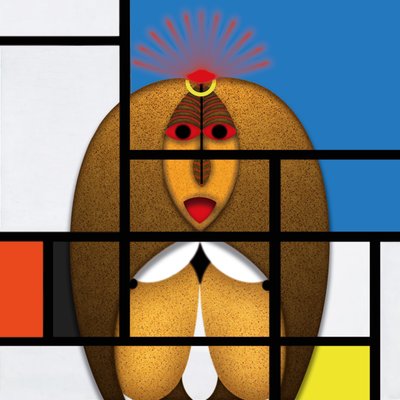 Lockdown (XV) - (aus der Serie Animal Rationale) de Alexander Eibach