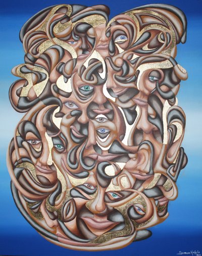 Um copo cheio de vidro de tolo de Simon Hafele Psy-Pix 