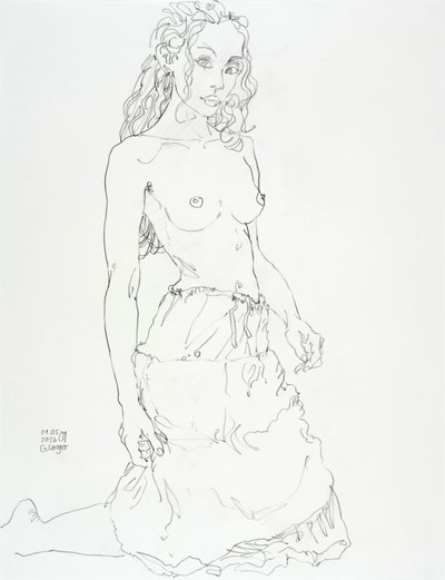 De saia branca de Gunter Langer