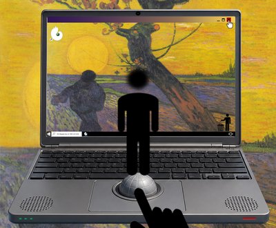 O encontro do mundo e da terra (da série Windows) de Alexander Eibach