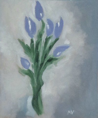 Túlipas lilases de M. Vet