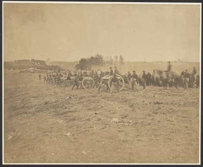 [Primeira Bateria de Connecticut, perto de Fredericksburg] de A.J. Russell