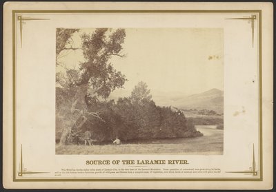 Nascente do rio Laramie. [Wyoming]. de A.J. Russell