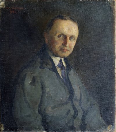 Retrato do pianista Konstantin Igumnov 1873-1948, 1930 de A.K. Elsner