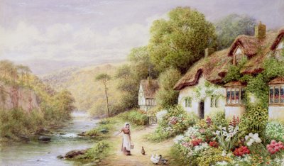 Casas de campo por um córrego de A.N. Glover