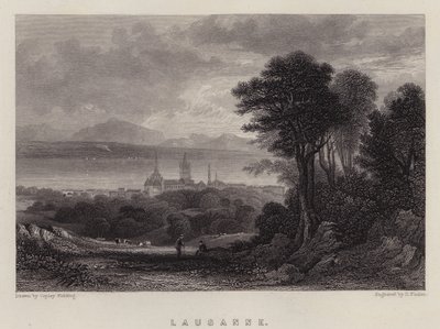 Lausanne (cor litho) de A.V. Copley (after) Fielding