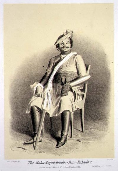 O Maha-Rajah-Hindoo-Rao-Babadoor, de 