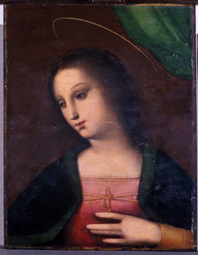 Retrato de Maria (tempera em madeira) de A. 1485 c.1525 Piccinelli