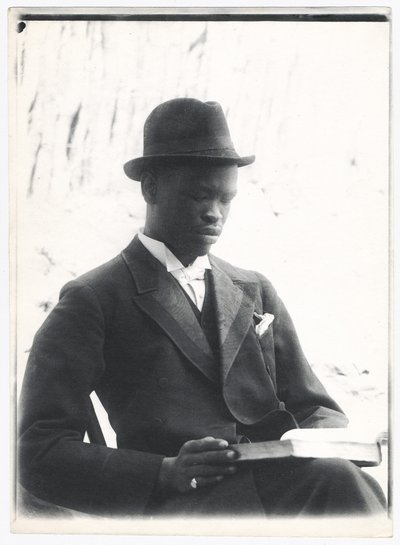 Sekhome, filho de Khama, c.1910 (impressão em platina) de A. E. Hargreave