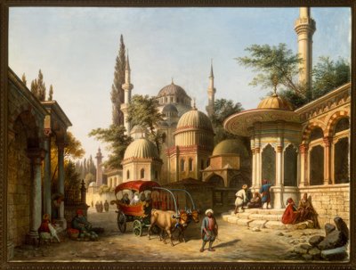 Vista de uma mesquita em Istambul de A. Finke