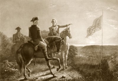 O amanhecer da paz, manhã da rendição de Yorktown, bar. 1881 de A. Gilchrist Campbell