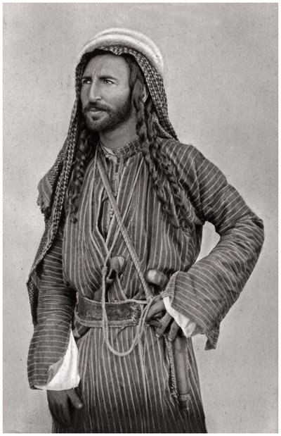 Um beduíno do deserto, Iraque, 1925 de A. Kerim