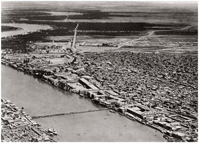 Bagdá de um avião, Iraque, 1925 de A. Kerim