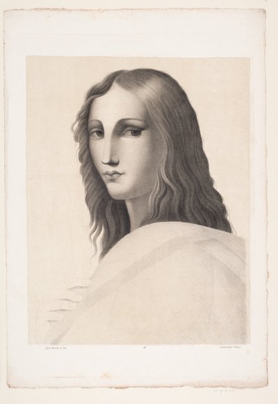 Figura jovem da "Escola em Atenas" de Rafael de A. Lilienberg