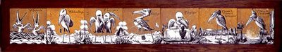 Painel de azulejos, c.1876 (meios mistos) de A. Masson