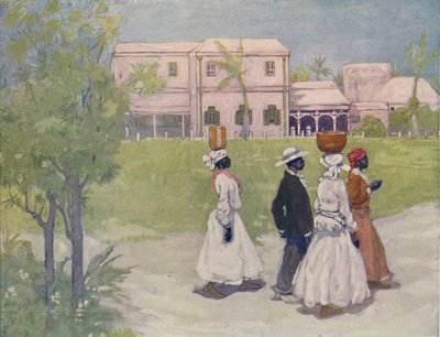 Black Going To Work, Barbados, 1916 de A. S. Forrest