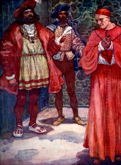 Henry enviou Wolsey para longe da corte, c1529, 1905. de A. S. Forrest
