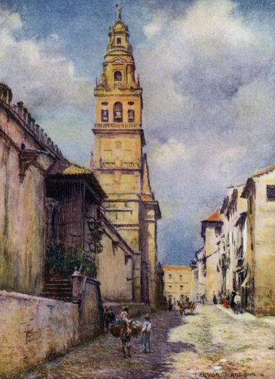 Cordova, Calle Cardinal Herrera (cor litho) de A. Trevor Haddon
