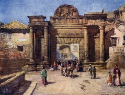 Cordova, Entrada da Cidade (cor litho) de A. Trevor Haddon