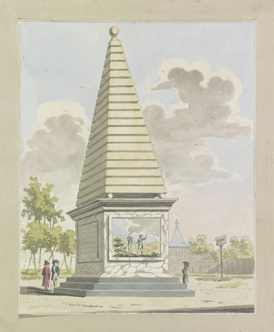 Decoração no Plantage, 1795
Dez pratos das decorações na festa da Aliança em Amesterdão em 1795 (título da série) de A. Verkerk