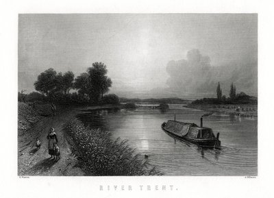 O rio Trent, Inglaterra, 1883. de A. Willmore