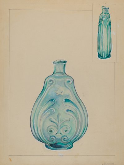 Garrafa de vidro de A. Zaidenberg