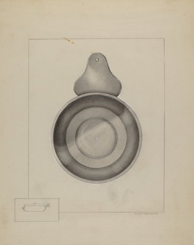 Porringer de Estanho de A. Zaidenberg