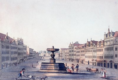 Mercado de Cavalos, c.1810 de A. and Berka, Johann Gustav