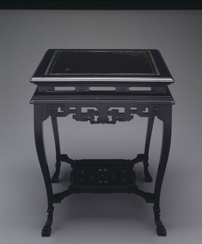 Mesa, c.1880 (madeira e incrustações) de A. and H. Lejambre