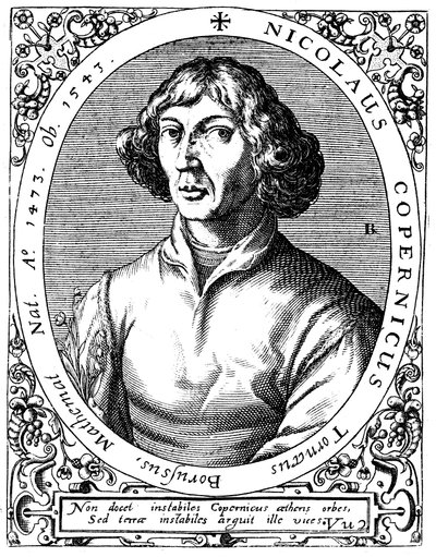 Nicolas Copernicus, astrônomo polonês, 1645 de A. de Bry