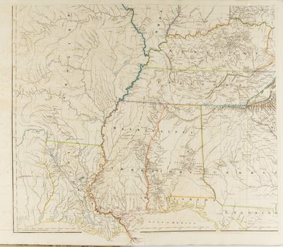 Um mapa dos Estados Unidos da América do Norte de Aaron Arrowsmith