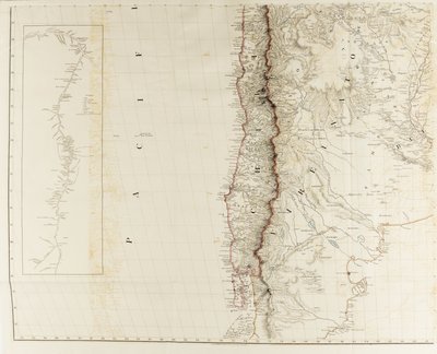 Esboços das divisões físicas e políticas da América do Sul de Aaron Arrowsmith