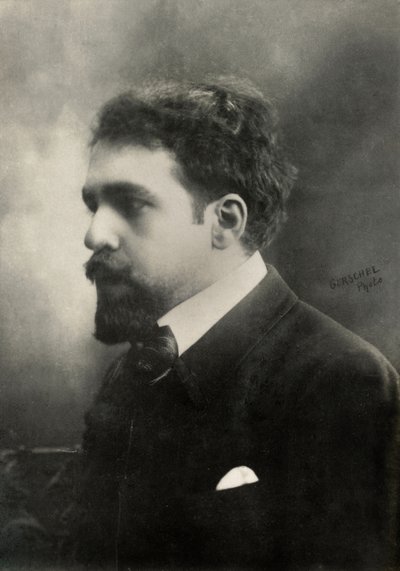 Retrato do compositor francês Reynaldo Hahn (foto) de Aaron Gerschel