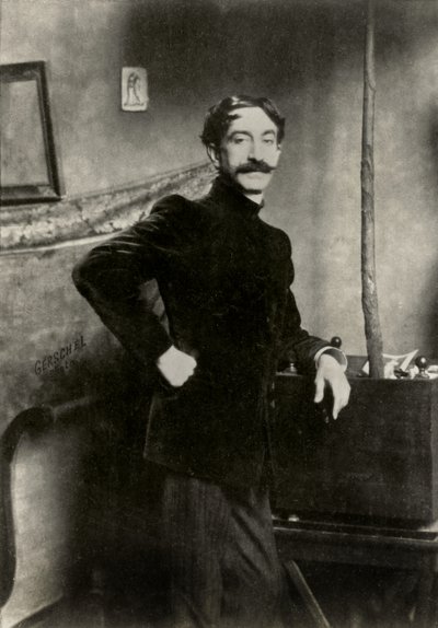 Retrato do pintor francês Antonio De La Gandara (1862) de Aaron Gerschel