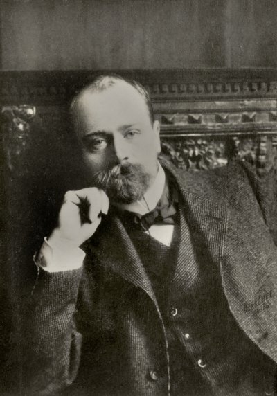 Retrato do pintor francês Emile Friant (1863) de Aaron Gerschel
