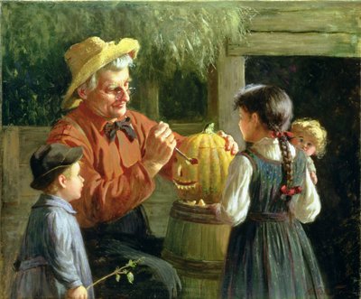 Jack-o-Lantern (óleo sobre tela) de Abbott Fuller Graves