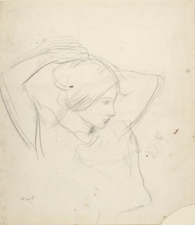 Rapaz a arranjar o cabelo de Abbott Handerson Thayer