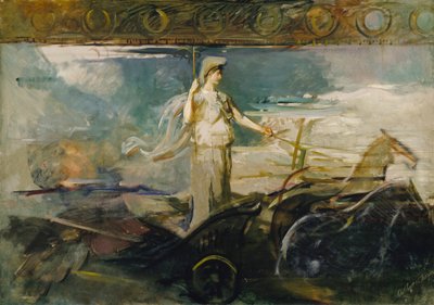 Minerva numa carruagem de Abbott Handerson Thayer