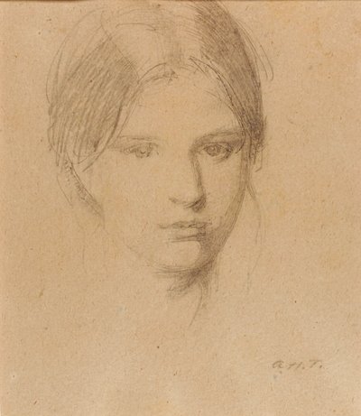 Retrato da filha do artista, Maria de Abbott Handerson Thayer