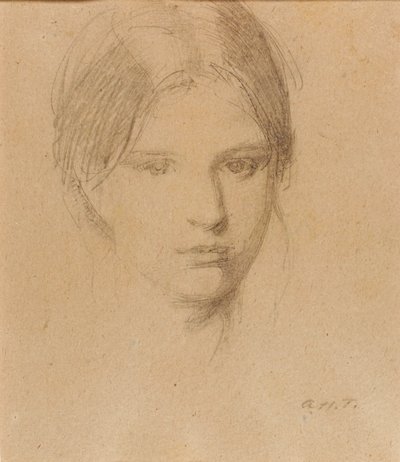 Retrato da filha do artista, Mary de Abbott Handerson Thayer